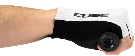 Cube Gloves Race Short Finger White