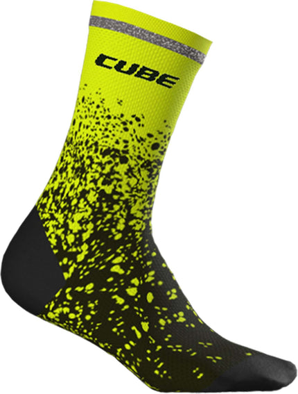 CUBE SOCKS HIGH CUT ROAD/XC YELLOW