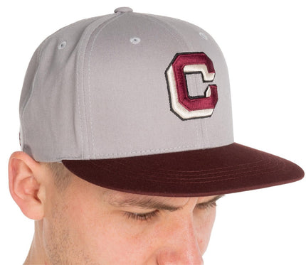 CUBE CAP THE EMBOSSED C GREY/BORDEAUX