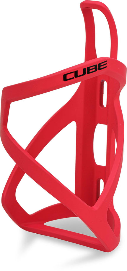 CUBE BOTTLE CAGE HPP LEFT SIDECAGE MATT RED/BLK