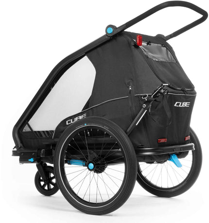 CUBE Kids Trailer Double Cmpt Black