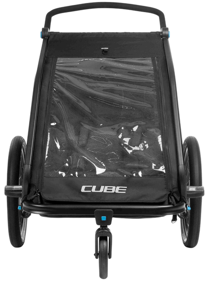 CUBE Kids Trailer Double Cmpt Black