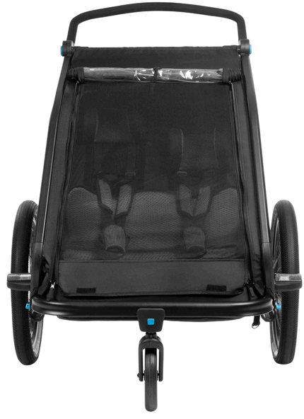 CUBE Kids Trailer Double Cmpt Black