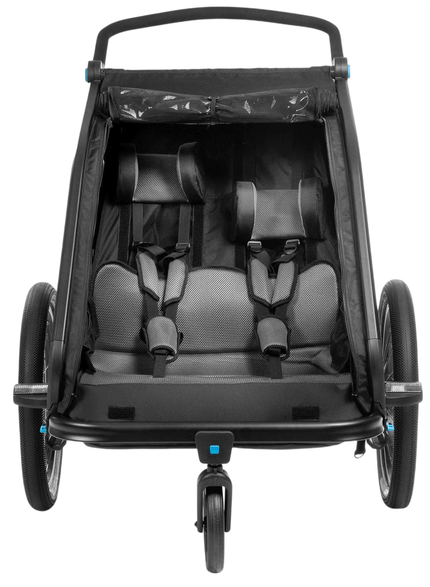 CUBE Kids Trailer Double Cmpt Black
