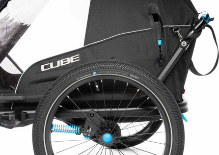 CUBE Kids Trailer Double Cmpt Black