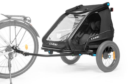 CUBE Kids Trailer Double Cmpt Black