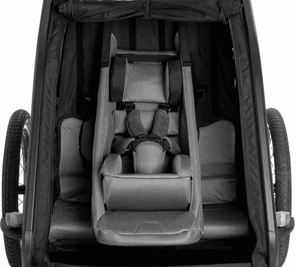 Cube Baby Seat For Kids Trailer Double Cmpt Black
