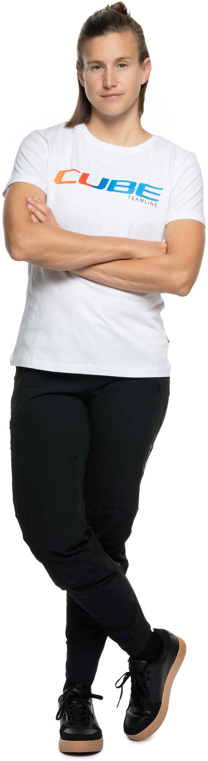 CUBE ORGANIC WS T-SHIRT TEAMLINE WHITE XS (34)