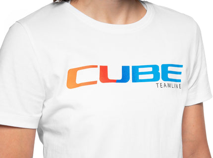 CUBE ORGANIC WS T-SHIRT TEAMLINE WHITE XS (34)