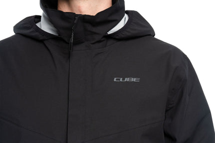 CUBE RAIN JACKET CMPT BLACK XS