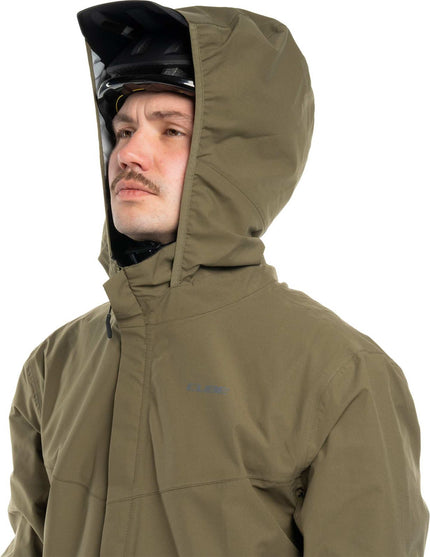 CUBE RAIN JACKET CMPT OLIVE XS