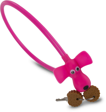 RFR CABLE LOCK HPS DOG 10 X 450 MM PINK