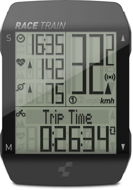 CUBE CYCLE COMPUTER RACE TRAIN WIRELESS BLACK