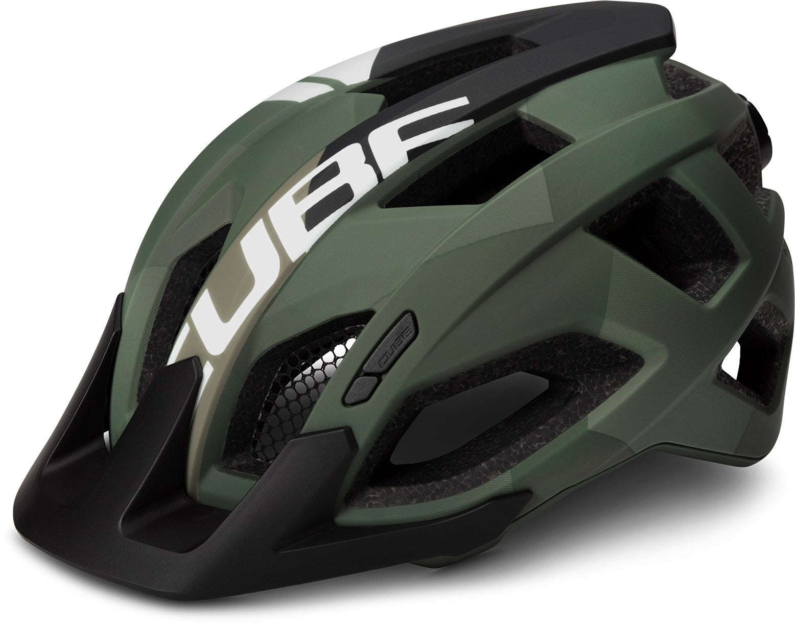 cube pathos - mtb helm CUBE Helmet Pathos Olive – cubestores.nl