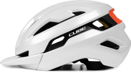 CUBE HELMET HOVER TEAMLINE WHITE/ORANGE