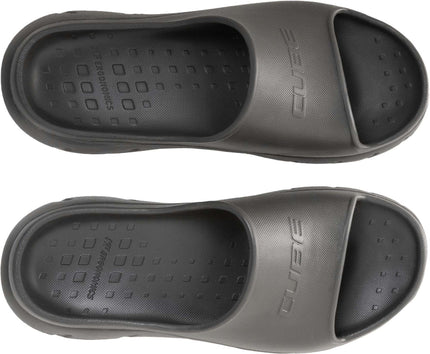 CUBE SHOES RIDE RECOVER SLIDES BLACK