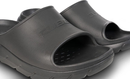 CUBE SHOES RIDE RECOVER SLIDES BLACK