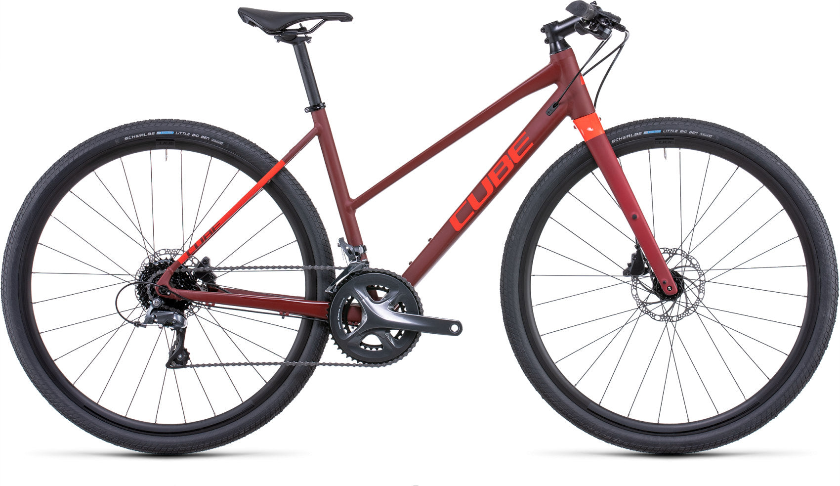 CUBE Sl Road Darkred/Red 2022 – CUBE Stores UK - Main Image