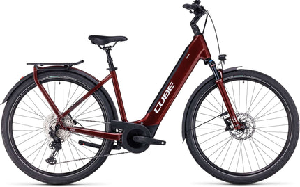 CUBE TOURING HYBRID EXC 625 RED/WHITE