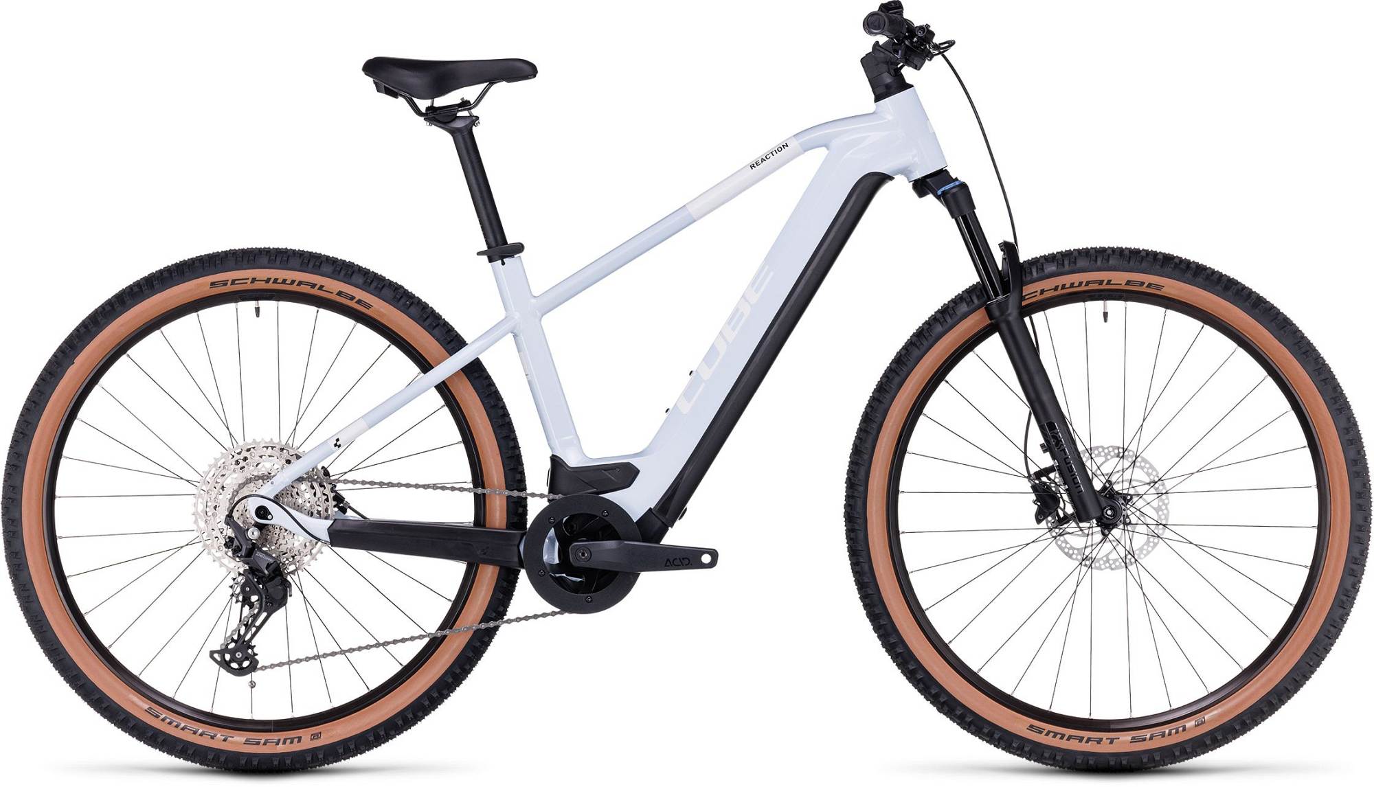 cube elektrische mountainbikes CUBE REACTION HYBRID PRO 750 FLASHWHITE/BLACK – cubestores.nl