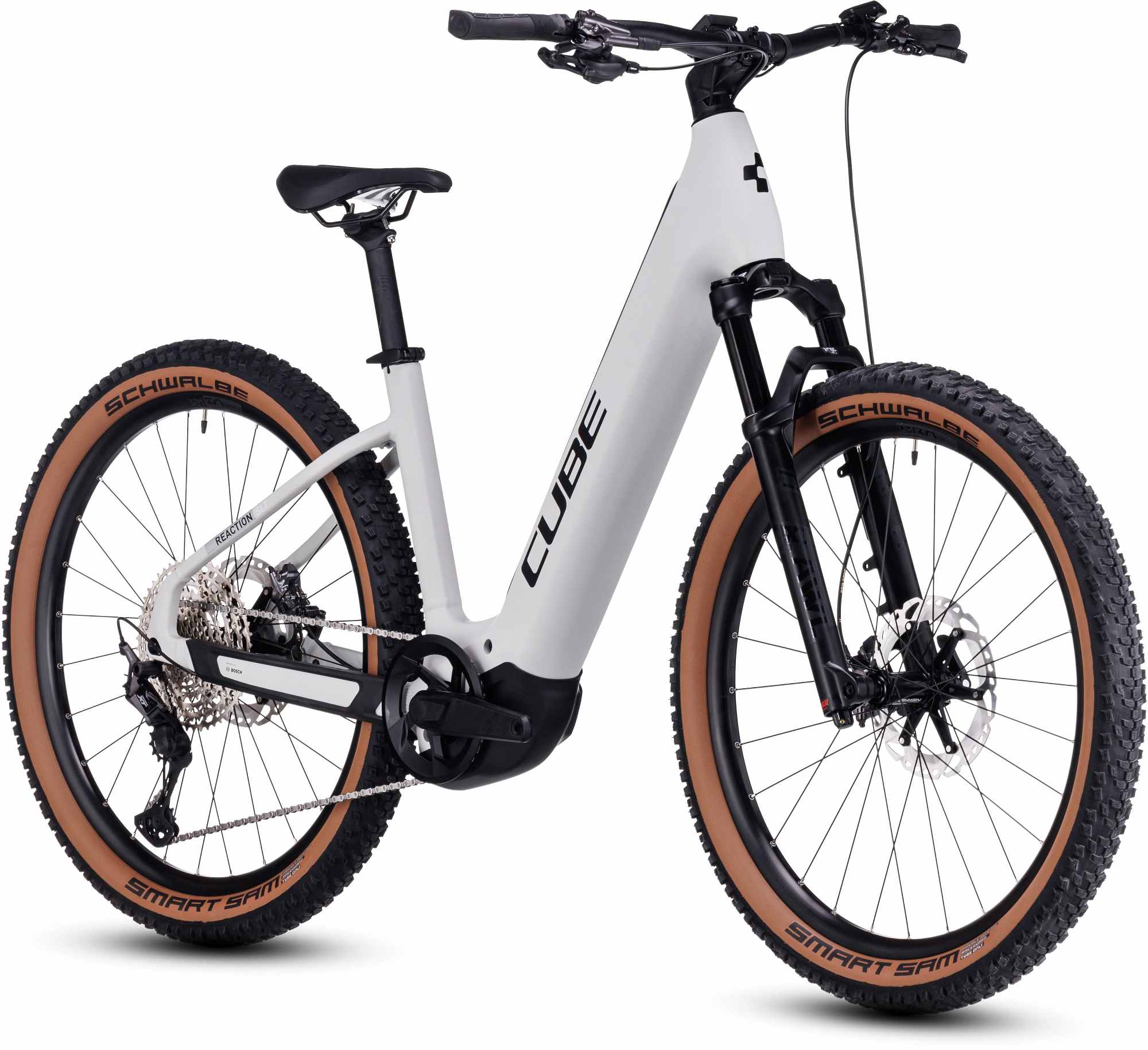 e-bike cube reaction hybrid sl 750 CUBE REACTION HYBRID SLT 750 SILVER/CREAM – cubestores.nl