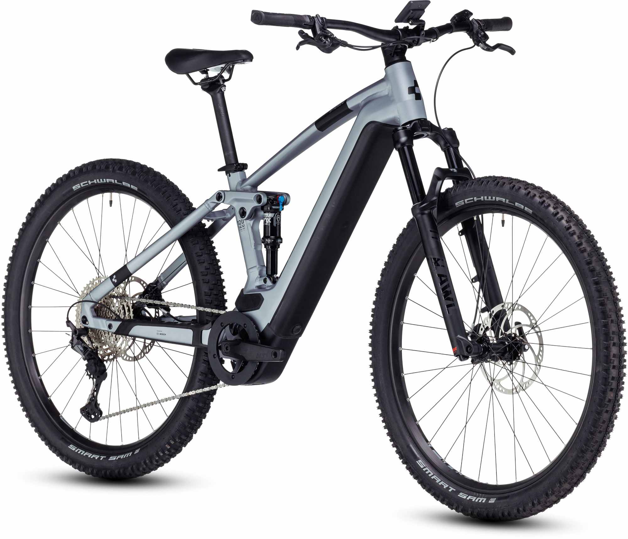 cube stereo hybrid 120 lunar n grey CUBE STEREO HYBRID 120 RACE 750 POLARSILVER/BLACK – cubestores.nl