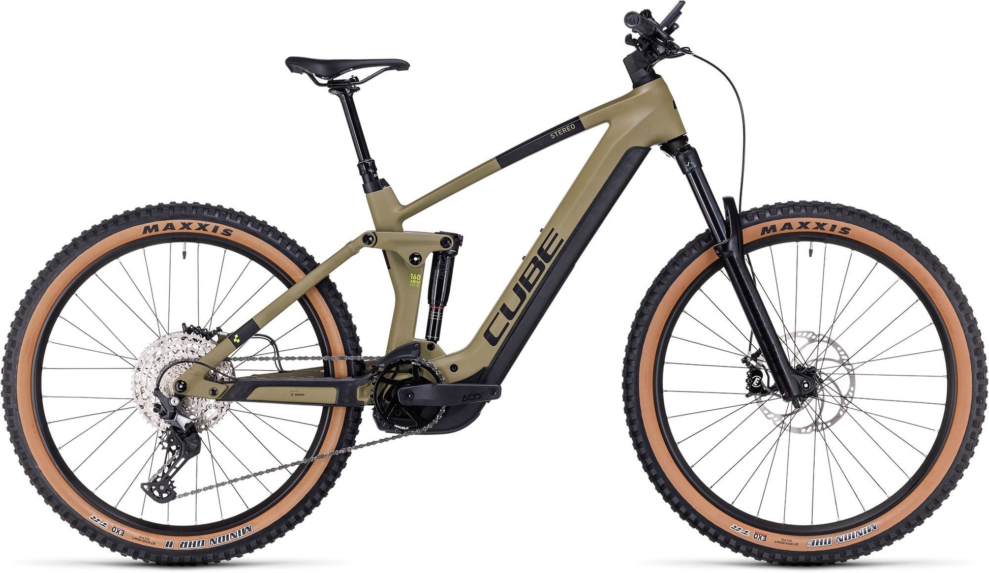 CUBE STEREO HYBRID 160 HPC RACE 750 OLIVE/GREEN – CUBE Stores UK