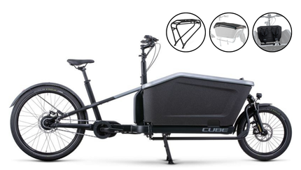 CUBE CARGO HYBRID 500 FLASHGREY + GRATIS ACCESSOIRES