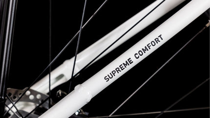 CUBE SUPREME HYBRID COMFORT ONE 500 METALLICWHITE/BLACK