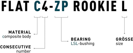 ACID PEDALS FLAT C4-ZP ROOKIE L BLACK