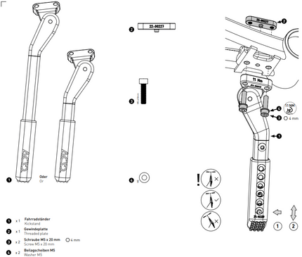 ACID KICKSTAND FM ROOKIE EASY S BLACK